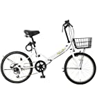 AIJYU CYCLE 自転車 折りたたみ自転車 20 インチ ミニベロ [AJ-0202] (ホワイト)