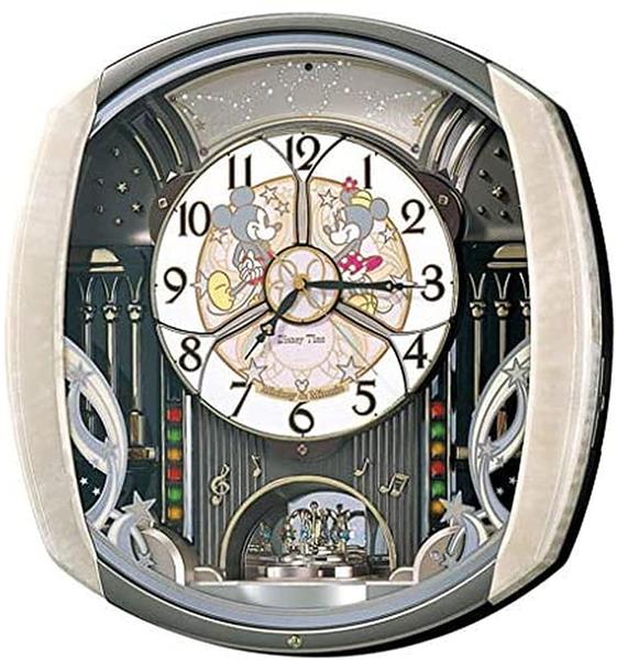 ミッキーマウスのディズニー掛け時計 メロディー時計 ディズニータイム FW579W セイコー SEIKO電波時計
