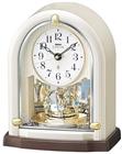[SEIKO EMBLEM] セイコーエムブレム 置時計 HW593W ＜ 電波時計 回転飾りの煌めきが、時を優雅に演出します ＞
