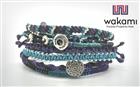 [wakami] ワカミ ブレスレット earth bracelet 7strand WA19002 ＜mix2 ユニセックス 水に強い 男女兼用 夏におすすめ フェア―トレード 手作り グァテマラ産＞