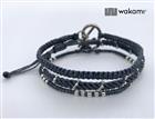 [wakami] ワカミ ブレスレット 3 Strand Stone bracelet WAAN2111-BLU ＜ブルー 3ストランド ユニセックス メンズ レディース アクセサリー ロング 小物 雑貨 ハンドメイド ペア＞