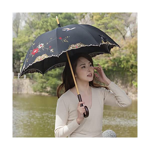 シノワズリーモダン日傘 ショート日傘 晴雨兼用 １級遮光 遮熱 UV