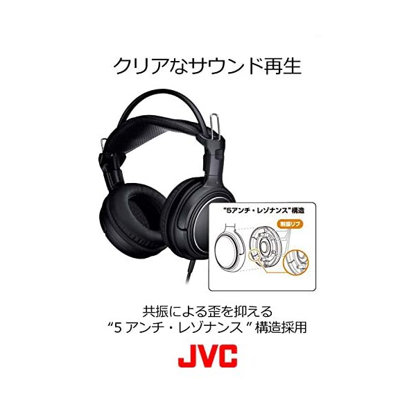 ヤマダモール JVCケンウッド JVC HA-RZ910 密閉型ステレオヘッドホン 室内用(テレビ・ゲーム向け) 1.2m+延長2.3mコード付き  ヤマダデンキの通販ショッピングサイト