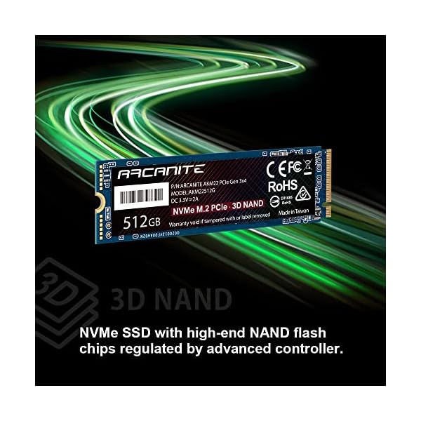 ヤマダモール | ARCANITE SSD 512GB PCIe Gen 3.0 ×4 NVMe 内蔵M.2
