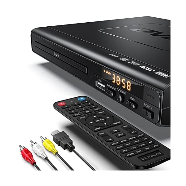 ヤマダモール | ELECTCOM PRO(エレクトコム) DVDプレーヤー HDMI付き 