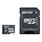BUFFALO Class10 microSDHCカード SD変換アダプター 32GB RMSD-32GC10AB