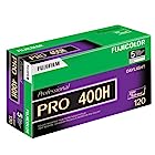 富士フイルム Fujicolor Pro 120 400H カラーネガフィルム ISO 400 - 5ロールプロパック (グリーン/ホワイト/パープル) 16326119