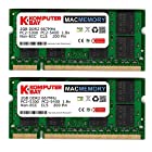 Komputerbay MACMEMORY Apple 4GB キット (2x 2GB) PC2-5300 667MHz DDR2 SODIMM iMac と Macbook メモリ