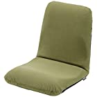 セルタン 座椅子 高反発 和楽チェア Lサイズ テクノグリーン 背筋ピン 背部リクライニング 日本製 A453a-588GRN