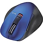 エレコム マウス Bluetooth Sサイズ 小型 5ボタン (戻る・進むボタン搭載) BlueLED 握りの極み ブルー M-XGS10BBBU