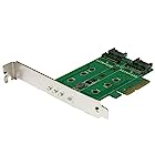 StarTech.com 3ポート M.2 SSD(NGFF) アダプタカード 1ポート PCIe (NVMe) M.2 + 2ポート SATA 3.0 M.2 PEXM2SAT32N1