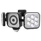 ムサシ RITEX フリーアーム式LEDセンサーライト防犯カメラ(8W×2灯) 防雨型 C-AC8160
