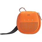 Amazonベーシック Bose SoundLink Micro Bluetooth Speaker用キックスタンド付きケース オレンジ