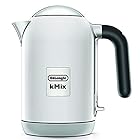 De'Longhi (デロンギ) 電気ケトル ケーミックス [kMix] ZJX650J-WH ステンレス 1.0L ワンプッシュオープン 異物混入防止フィルタ 見やすい水量計 簡単お手入れ [クールホワイト] デロンギファミリー登録で3年保証