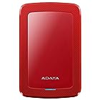 ADATA HV300 外付け ポータブル HDD 1TB AHV300-1TU31-CRD レッド