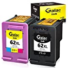 Galactic ink HP62XLリサイクル インク HP 62 XL (ブラック 増量 + カラー 増量） 2個セット残量表示付 HP62 大容量【対応機種】ENVY ・5540 ・5542 ・5640 ・5642 OfficeJet ・5