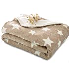 PRIMA ペットブランケット 犬猫用毛布 二層生地 マット ふわふわ 暖かい 100×150cm ブラウン