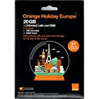 【Amazon発送】Orange Holiday ヨーロッパ － プリペイドSIMカード14日間【Amazon限定4G通信 20GB 120分 SMS 1000通 + SIMカードホルダー、SIM取り出しピン (20GB)…