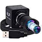 800万画素 USBカメラ マニュアルフォーカス 8MP Webカメラ 5-50mm 可変焦点レンズ Sony IMX179 sensor ズームウェブカメラ プラグアンドプレイ、PCデスクトップラップトップ用 USB8MP02G-MFV(5-5