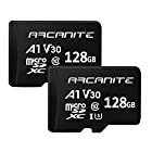 【Amazon.co.jp 限定】アルカナイト(ARCANITE) 2枚セット 128GB microSDXCカード UHS-I U3, A1, V30, 4K, C10 - AK2PV30A1128