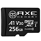 [Amazon限定ブランド] アクス 256GB microSDXCカード UHS-I U3, A1, V30, 4K Ultra HD, C10, SDアダプター付 - AXP4K256
