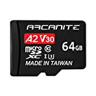 【Amazon.co.jp 限定】アルカナイト(ARCANITE) 64GB microSDXCカード 【A2】、UHS-I U3、V30、4K、C10、SDアダプター付き - AKV30A264