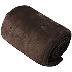 mofua(モフア)布団を包める毛布 プレミアムマイクロファイバー Heatwarm発熱 +2℃ タイプ ダブル ブラウン 60170306