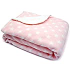 PRIMA ペットブランケット 犬猫用毛布 二層生地 マット ふわふわ 暖かい 75x100cm ピンク