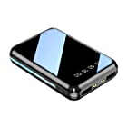 【PSEマーク付】極小型 超軽量 モバイルバッテリー 薄型 大容量10000mAh スマホ充電器 LCD残量表示 2台同時充電 iphone10/11 iPhoneXSMax/XR iPhoneX iPhone8Plus/android HUAW
