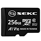 【Amazon.co.jp 限定】SEKC microSDXCカード 256GB UHS-I V10 A1 Class10対応 最大読出速度90MB/s SDアダプタ付 SV10A1256