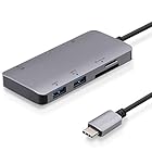 エレコム USB Type-C ハブ ドッキングステーション 6-in-1 DST-C12SV/EC 100W PD対応 USB3.1 Type-C×1ポート USB3.0-A×2ポート 4K対応HDMI×1ポート SD/microSDスロット