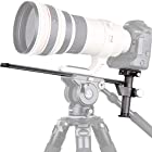 INNOREL 望遠レンズサポート ブラケット 中望遠 望遠 超望遠 レンズ 対応 アルミ製 星 月 野鳥 撮影 クイックリリースプレート 汎用サポーター 三脚アクセサリー (400mm, マンフロット規格)