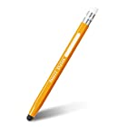 エレコム タッチペン 持ちやすい鉛筆型 【 スマホ/タブレット 対応 】 シリコン イエロー P-TPENYL