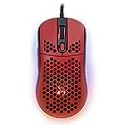 Arozzi ゲーミングマウス Favo Red 軽量マウス ハニカムデザイン 7ボタン RGBライティング AZ-FAVO-BKRD 【国内正規品】