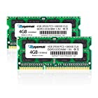 2x4GB PC3-10600 DDR3 1333mhz 8GB 10600S 2Rx8 204ピン 1.5v CL9 RAM メモリモジュールのラップトップ用アップグレード