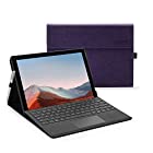 Omnpak 2021年発売のSurface Go3/2020年発売のSurface Go2/Microsoft Surface GOに対応ケース　10.5インチ 表面内蔵保護カバー 多視角 スタンド 軽量 薄型 ペンホルダー付き PU スマート