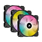 CORSAIR iCUE SP120 RGB ELITE with iCUE Lighting Node CORE 120mm PCケースファン ブラック (3個パック・コントローラー付属) CO-9050109-WW