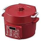 アイリスオーヤマ 電気圧力鍋 圧力鍋 2.2L 1~2人用 低温調理可能 卓上鍋 予約機能付き レシピブック付き カシスレッド PC-MA2-R