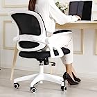 KERDOM 椅子 テレワーク オフィスチェア 人間工学椅子 デスクチェア メッシュチェア 腰痛対応 学習 おしゃれ 事務 人気 ホワイト KD931-White