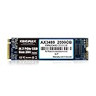 KINGMAX SSD M.2 2TB AX3480シリーズ Type2280 NVMe PCIe Gen3x4 (最大読込:3,000MB/s) 3年保証 正規代理店保証品 KMAX3480-2000G