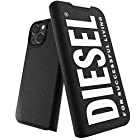 DIESEL iPhone13miniケース iPhone12miniケース 手帳型 おしゃれ ブランド ロゴ SS22 デザイン （ディーゼル iPhone 13 mini 手帳型ケース, ブラック/ホワイト）