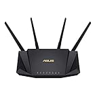 【Amazon.co.jp限定】 ASUS WiFi 無線 ルーター WiFi6 2402+574Mbps v6プラス/ OCNバーチャルコネクト対応デュアルバンド デュアルバンド RT-AX3000 V2 Broadcom クワッドコア CPU