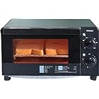 [山善] トースター オーブントースター トースト 4枚焼き 16段階温度調節 タイマー機能 1200W メッシュ焼き網 受け皿付き ブラック YTC-FC123(B)