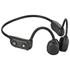 オーム電機 AudioComm 骨伝導ワイヤレスイヤホン Bluetooth 無線 両耳 HP-BC200Z 03-0786 OHM ブラック