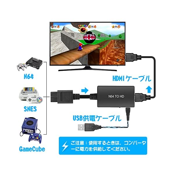 ヤマダモール | N64 to HDMI 変換コンバーター L'QECTED N64 / ゲーム 