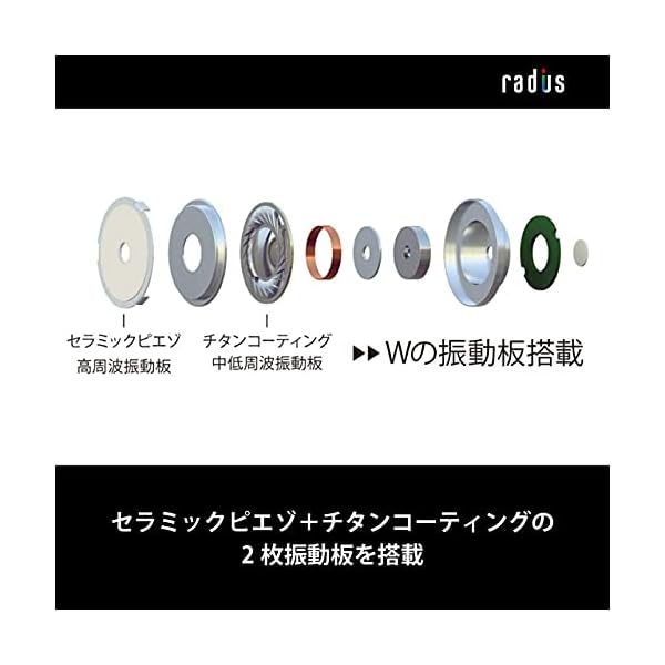 ヤマダモール | ラディウス radius HP-TWF00 ハイレゾ対応イヤホン