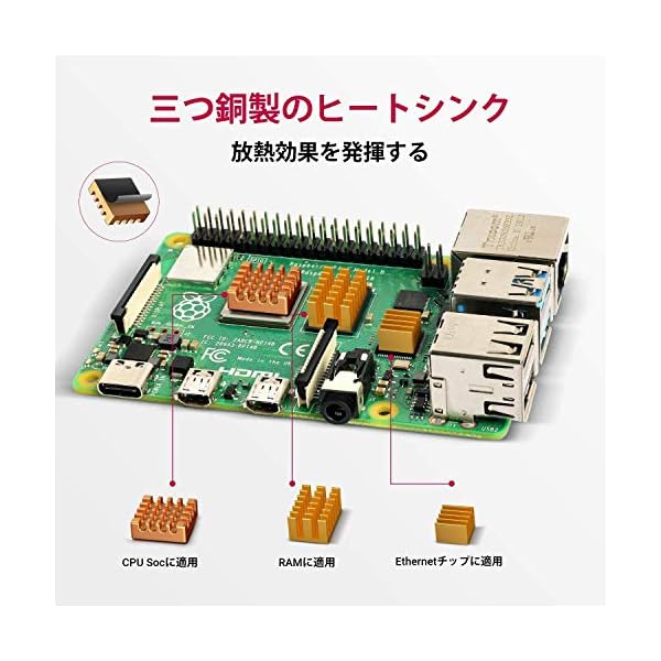 ヤマダモール | Marstudy最新Raspberry Pi 4 ケース ラスベリー パイ 4 ケース+ 冷却ファン+ヒートシンク  Raspberry Pi 4 Model B対応（Raspberry Pi 4 Model B 本体含まりません） (電源付き) |  ヤマダデンキの通販ショッピングサイト