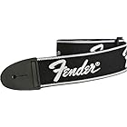 Fender ストラップ FenderR Running Logo Strap, Black