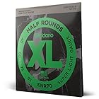 D'Addario ダダリオ ベース弦 ハーフラウンド/ピュアニッケル Long Scale .040-.095 ENR70 【国内正規品】