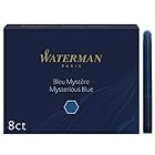 WATERMAN ウォーターマン 詰め替えインク ミステリアスブルー (ブルーブラック) S0110910 1.4ml 正規輸入品